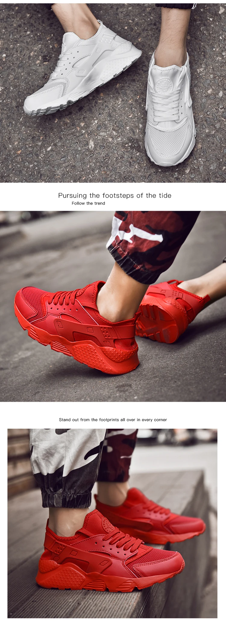 Free shipping 2022 NEW Unisex Red Sneakers for Men Mesh Sports Trainers Running Shoes Summer Male Women  35-47 Size Breathable