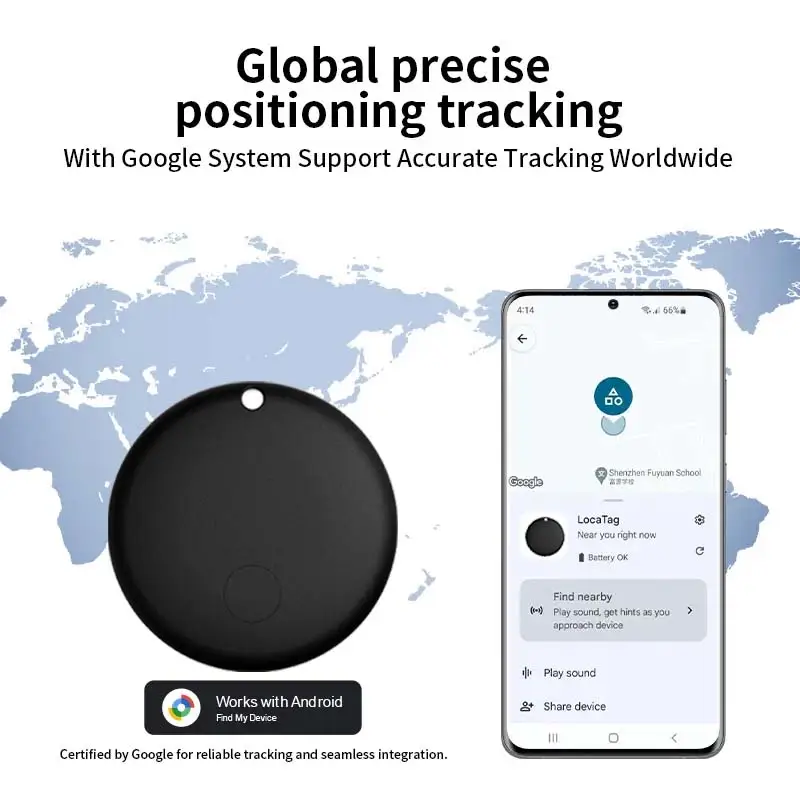 Bluetooth Smart Tags for Android Smart Finder Item Locator Works with Google's Find My Device App, Keys, Luggage, Backpack - Image 2