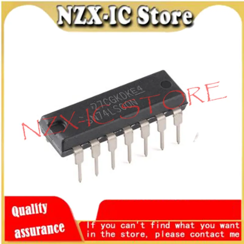 

5PCS/LOT Original authentic SN74LS00N PDIP-14 four-way 2-input positive and non-gate chip