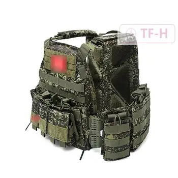 Gilet Tattico, Attrezzatura da Combattimento, Accessori per la Caccia, Tasca Molle, Gilet Mimetico Verde EMR