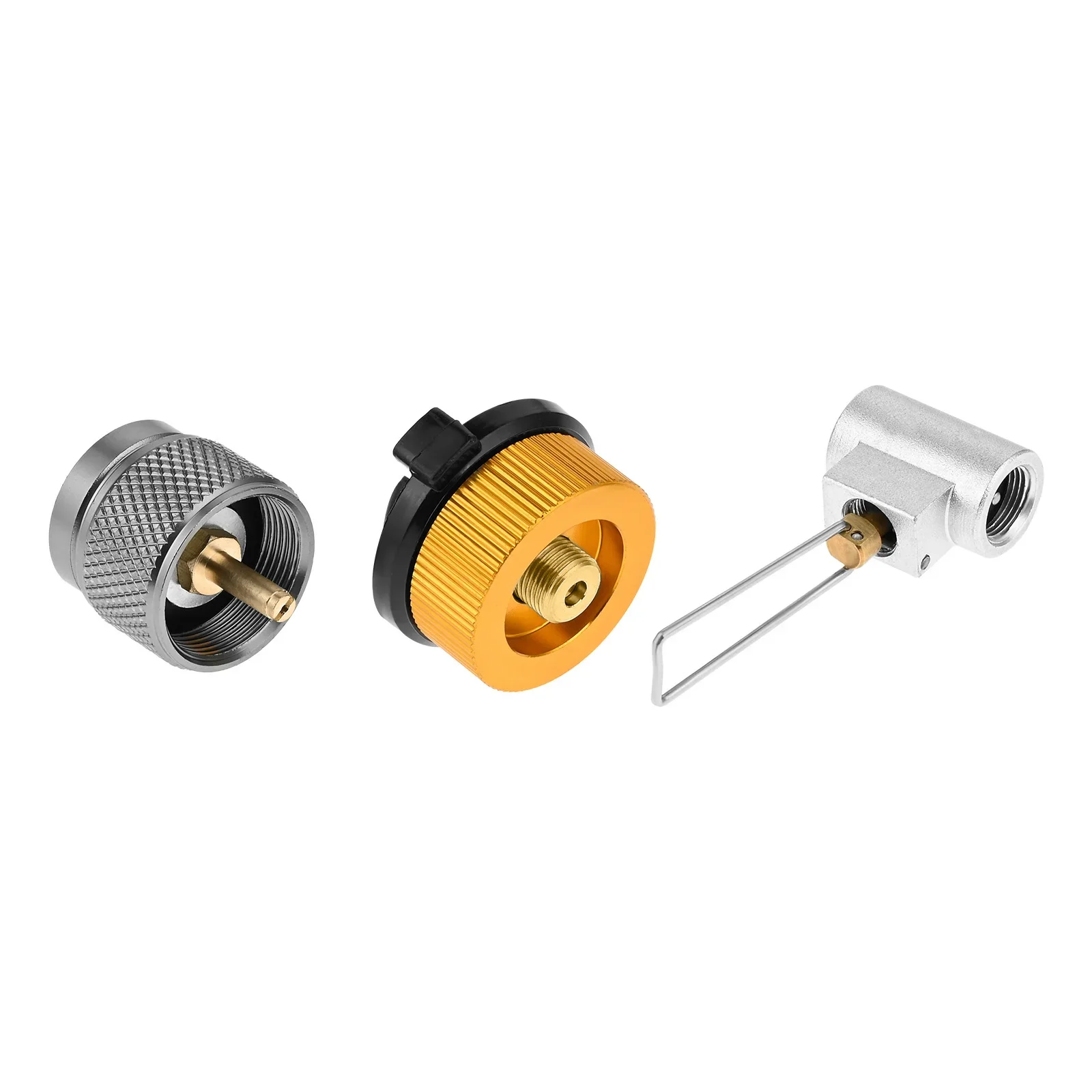 3pcs/kit Camping Stove Adapter Butane Canister Refill Mapp/OD/CB can Shifter Propane Adapter Isobutane Fuel Exhaust Air Pressure