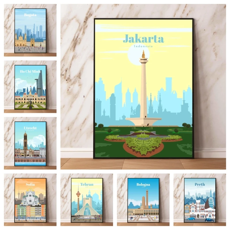 

Canvas Posters Travel to Bologna Room Home Decoration Paintings Hanging Modular Prints Birthday Gifts Children's Bedroom Decor