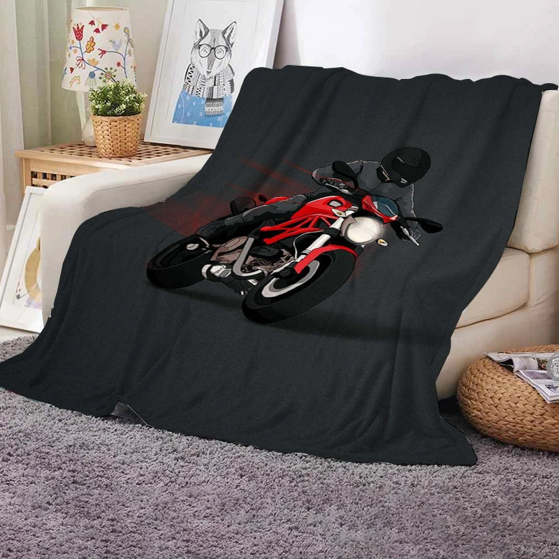 

Пледы Ducati для дивана, летнее декоративное одеяло для кровати в скандинавском стиле, бохо, домашний декор, Симпатичная зимняя кушетка, аниме, ворсистый флис, под заказ