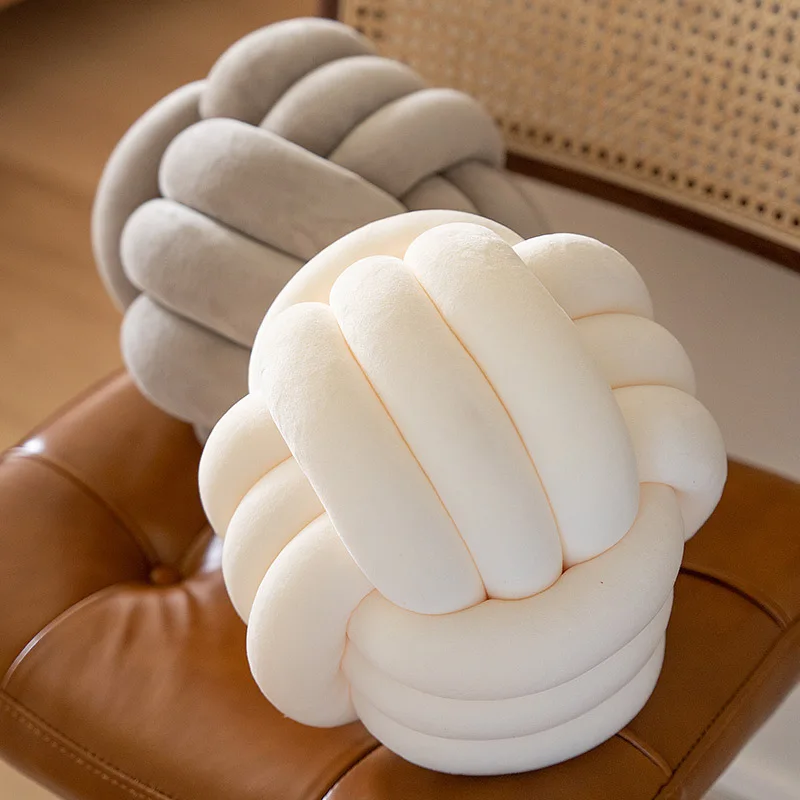 

Подушки для спины «сделай сам», подушка с узелком, милая Подушка, мягкая круглая подушка ручной работы с узелком, для кровати, гостиной, дивана, стула, домашний декор