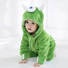 Baby Sully Monster Rompers Boy Girl Clothes 0-3Y Onesies Cute Funny Pajama Children Halloween Suit Cartoon Kigurumis Winter Warm 5