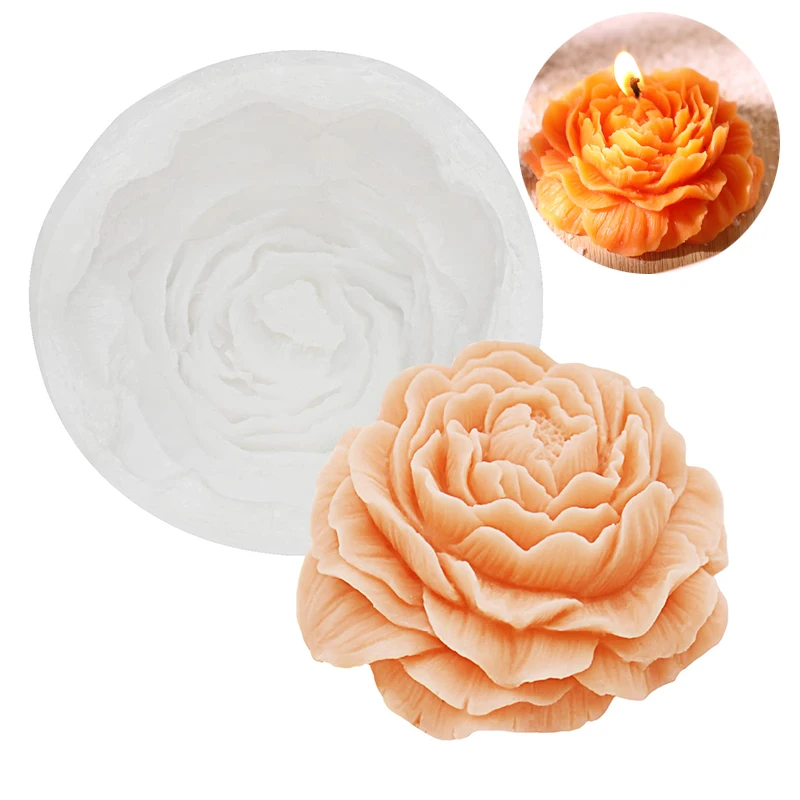 3D Flower Mold Carnation Peony Mold Mother's Day Gift - Silicone Mold for  Candle, Soap, Fondant Cake Decorating, Chocolate, Candy, Sugar Craft,  Jello