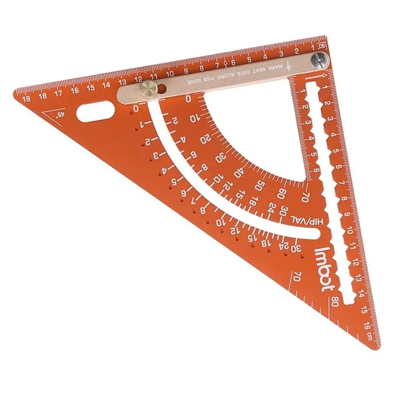 Aluminiumlegierung Zimmerei Dreieck Lineal Holzbearbeitung Quadrat Bau Quadrat Für Männer Profis Bastler Frauen D2RD – Detail 3