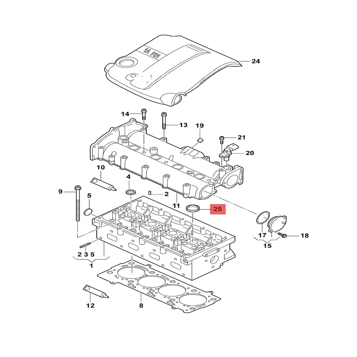 Cylinder Head Cover Gasket For Skoda Octavia 2 3 A7 Fabia Superb VW Golf 6 GTI Passat B7 CC Jetta A6 Sharan Seat 03C103196