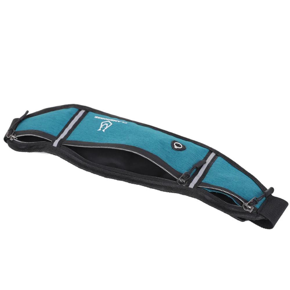 남녀공용 스포츠 허리 가방, 헤드폰 구멍이 있는 휴대폰 거치대 벨트, 방수 파우치, 체육관 여행용 조절 가능한 허리 팩