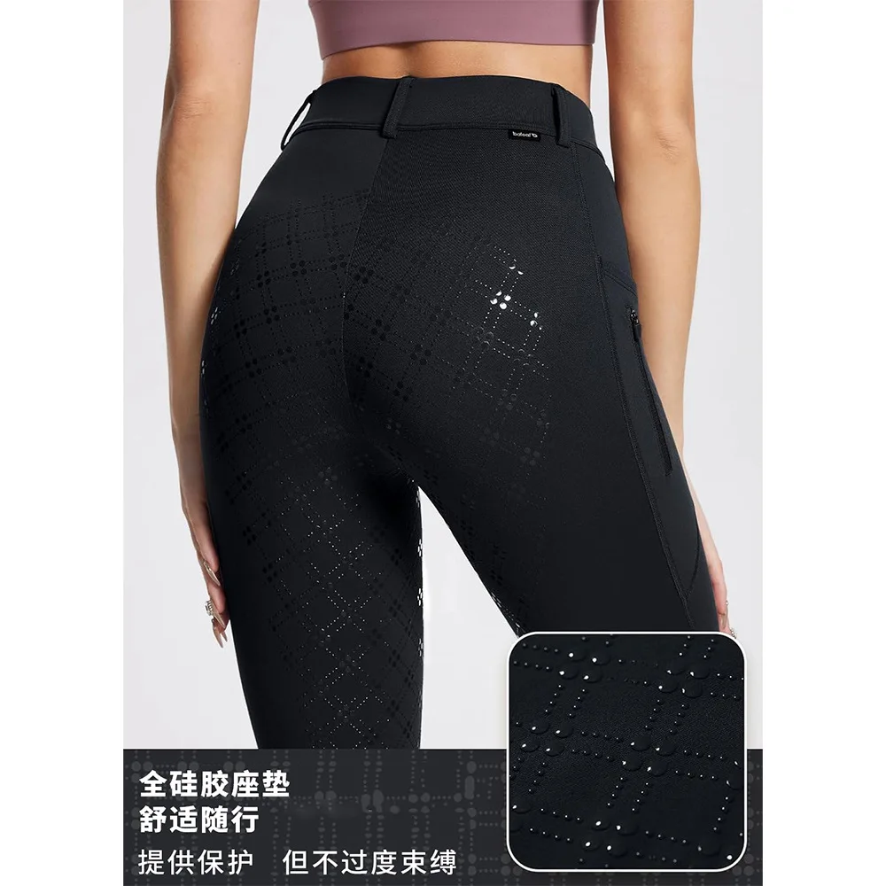 Winter Equestrian Pants Womens Warm Equestrian Clothing Riding Pants Drip Glue Anti Slip Cold Proof Thick Fleece Riding Breeches 6
