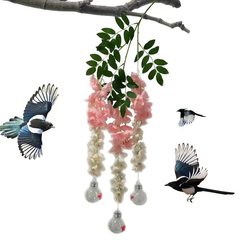 

Цветочная Кормушка Для Колибри, Очаровательная уличная Кормушка Для Колибри, ветронепроницаемая Кормушка Для Колибри, креативная уличная кормушка для птиц