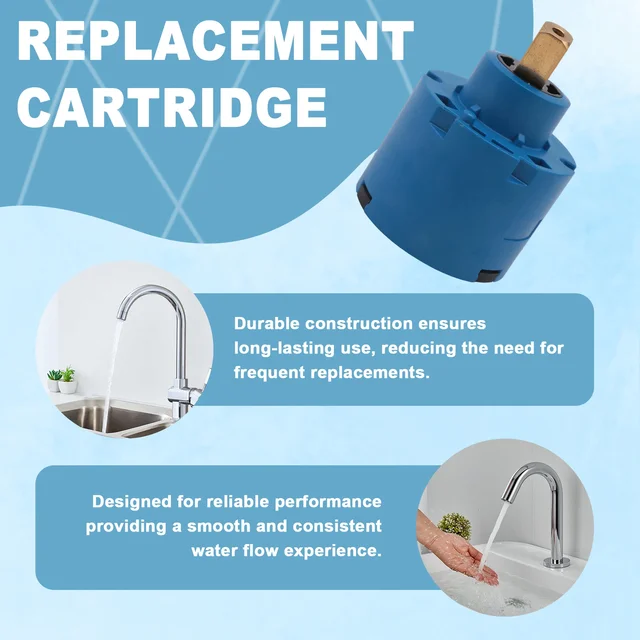 ไส้กรองก๊อกน้ำทดแทน AT19-46048000 สำหรับก๊อกผสมแบบก้านโยกเดี่ยวของ Grohe, ไส้กรองวาล์วผสมแบบมือเดียว 6