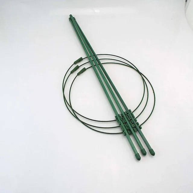 45 Cm -Es Kerti Növényi Tartó Virágmászó Szőlőállvány Cserepes Keret Bevont Acél Zöldségek Üvegházhatású Rácsok A1 - Image 3