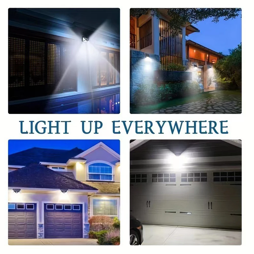 Solar Lights Outdoor ,100LED/3 Modes 270° Lighting ,PIR Angle Motion Sensor Secu