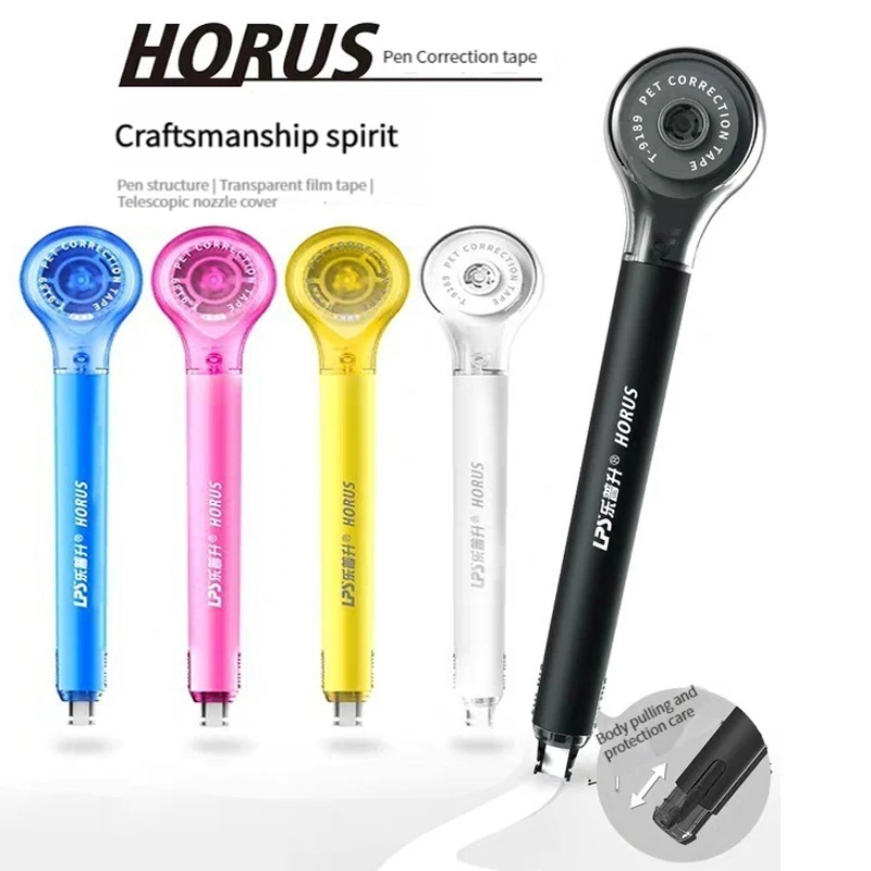 사랑스러운 장식 리필 수정 테이프 세트 4 개, 클릭 수정 테이프, 문구, 사무실 수정, 학교 용품, F578 11 귀여운 펜 모양 교정 테이프 세트, 귀여운 교정기 테이프, 화이트 아웃 교정기, 오류 교정, 사무실 학교 용품 문구