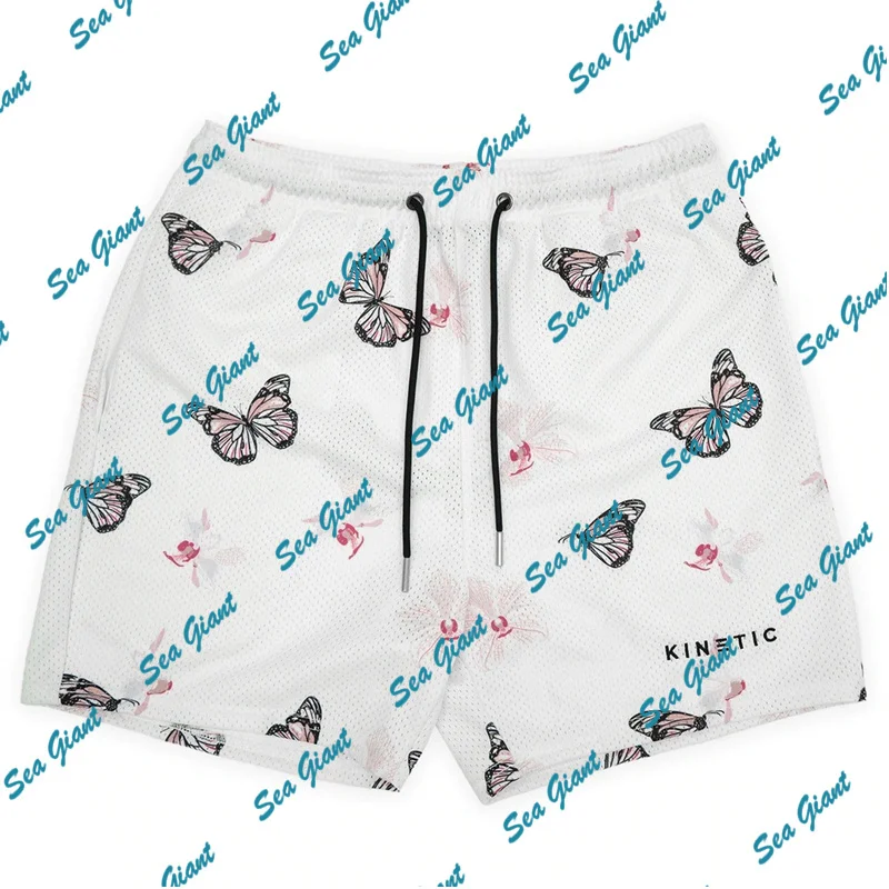 Men Shorts Fitness Mesh Breathable Summer Basketball Running Embroidery outdoor sports sweatpants