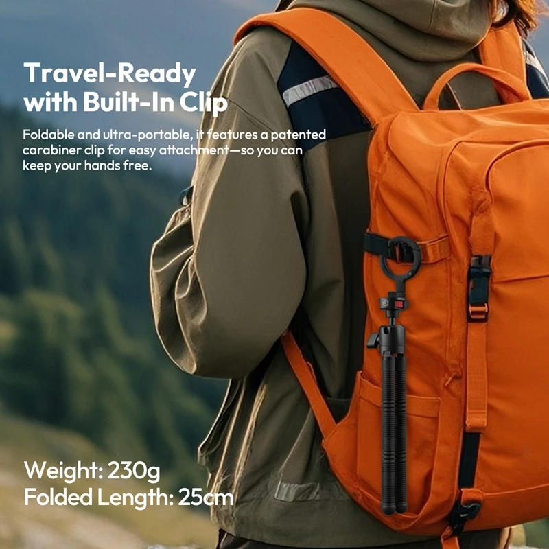 Ulanzi MT30 Magnetic Flexible Tripod for Photography Phone Camera 360° Adjustability Ballhead Wrappable Legs Tripod Outdoor Vlog