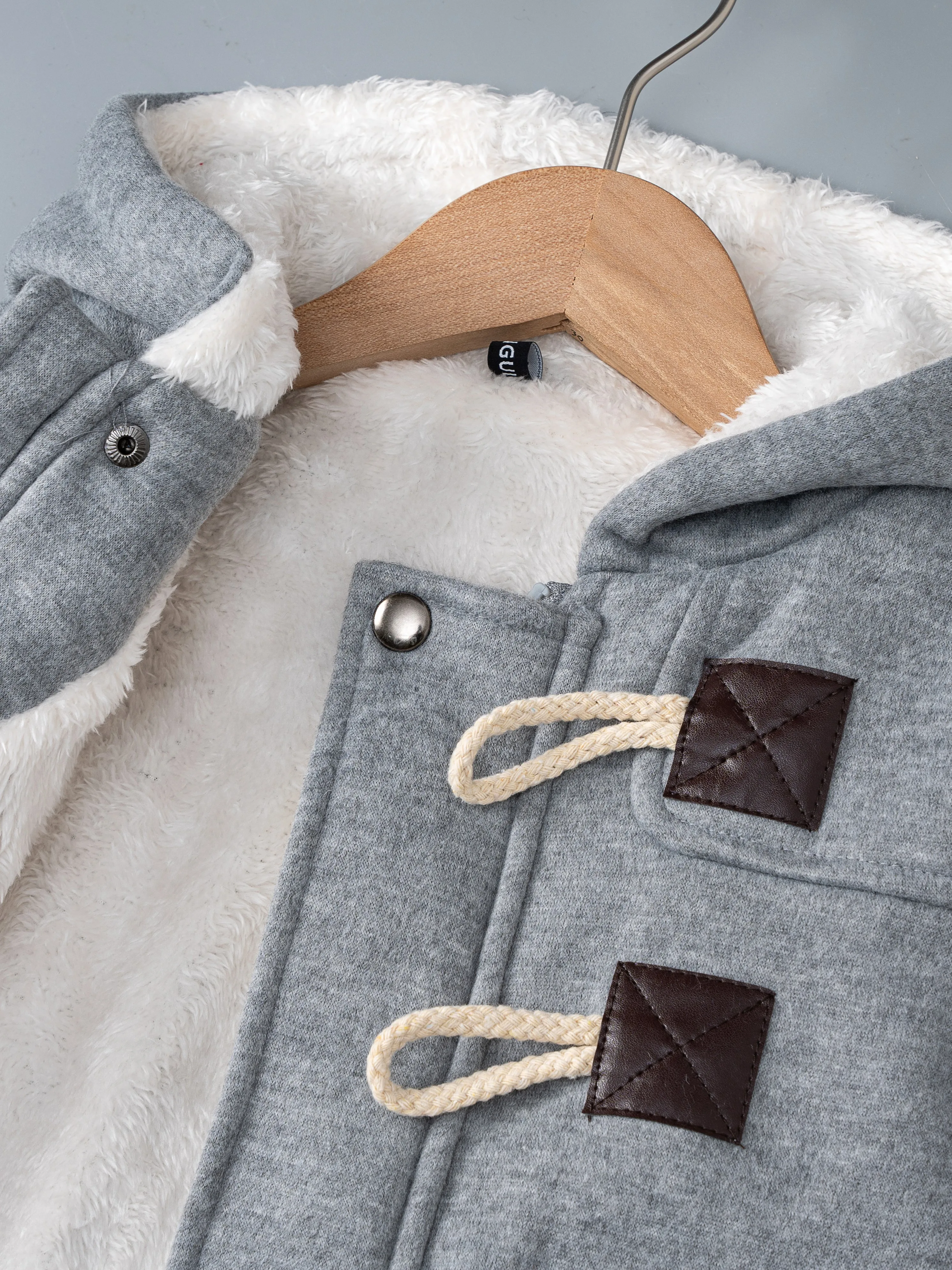 Baby Boys Girls Jacket Hooded Cotton Outerwear Children's Thick Fleece Coat Cashmere Padded Jackets Winter Boys Girls Warm Coats