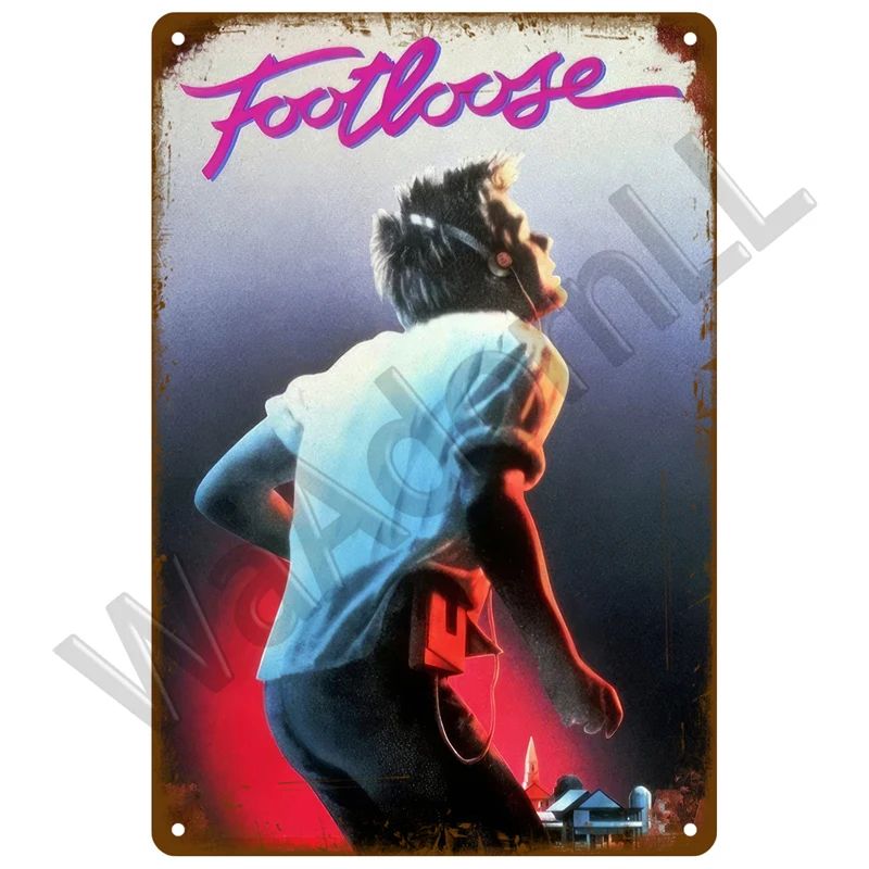 Vintage Cinema Retro Tin Sign | Aesthetic Living Room Metal Wall Art Decor