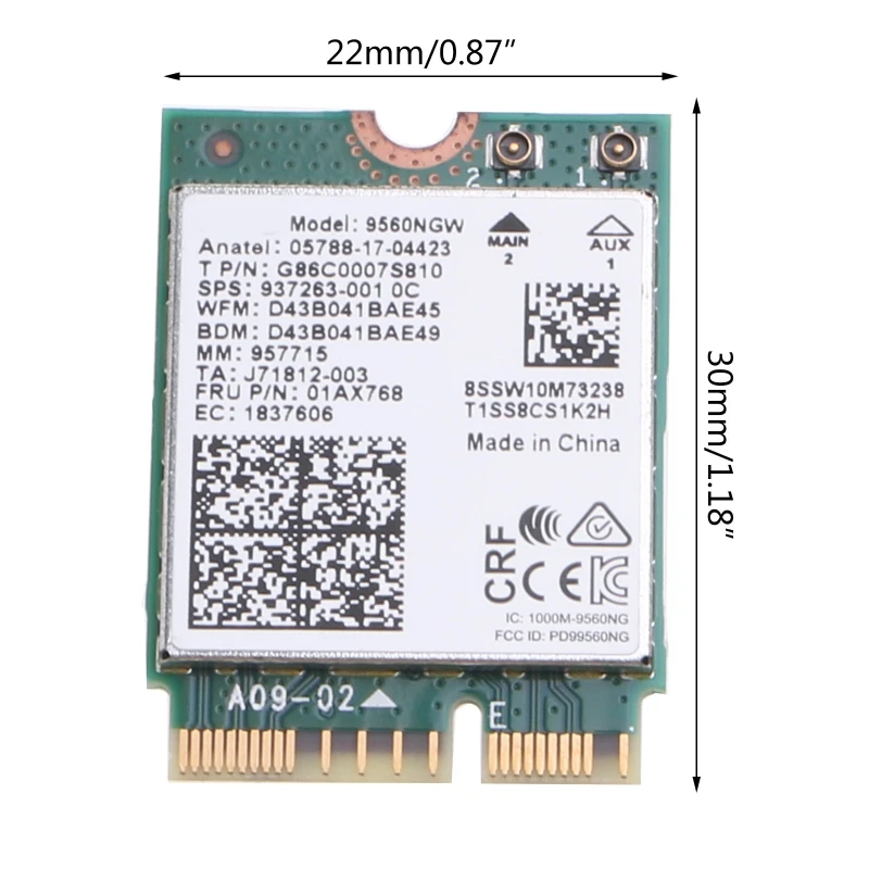 M.2 CNVio 데스크탑 어댑터 BT 5.0 무선 802.11ax 지원 MU용 키 E용 WiFi