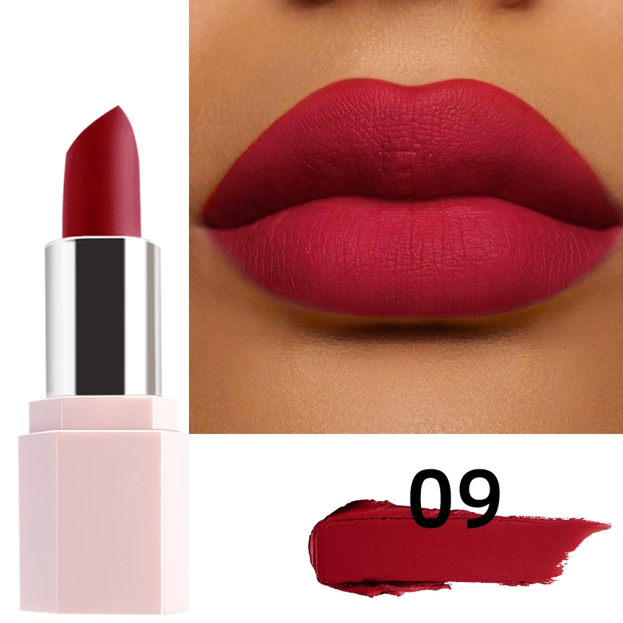 Mattes Samt Lippenstift Langhaltend Wasserfest Lippenfarbe_voghion.com