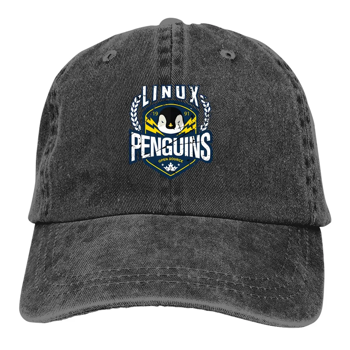 Linux Baseball Bat Деним бейсболка Linux Penguins | AliExpress