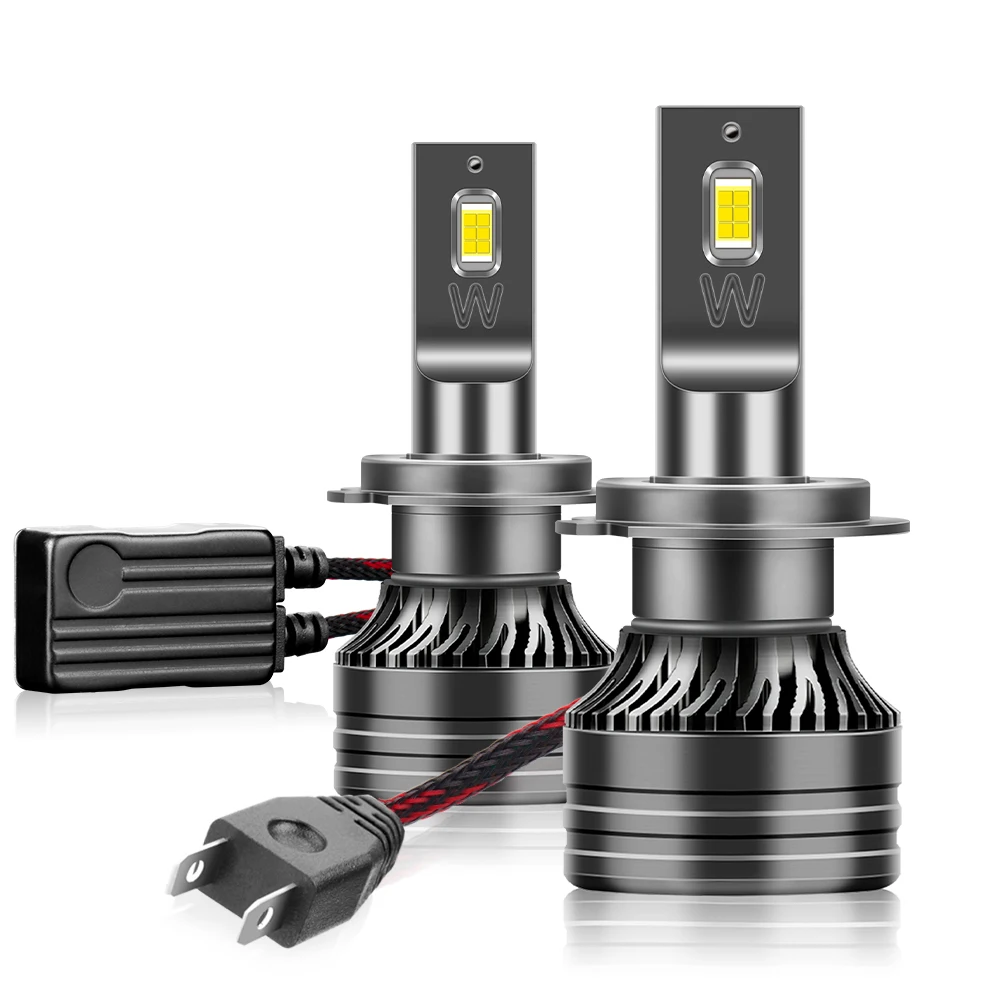 2PCS 고출력 H7 자동차 헤드라이트 120W LED 헤드라이트 20000LM Canbus 오류 없음 6000K 화이트 CSP 칩 현대 아제라 2011-2017용