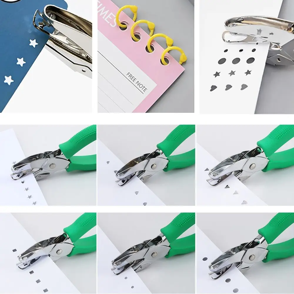 

Heart/Round/Pentagram/Triangle/Square Single Hole DIY Scrapbooking Punches Embossing Device Hole Punch Paper Shaper Cutter