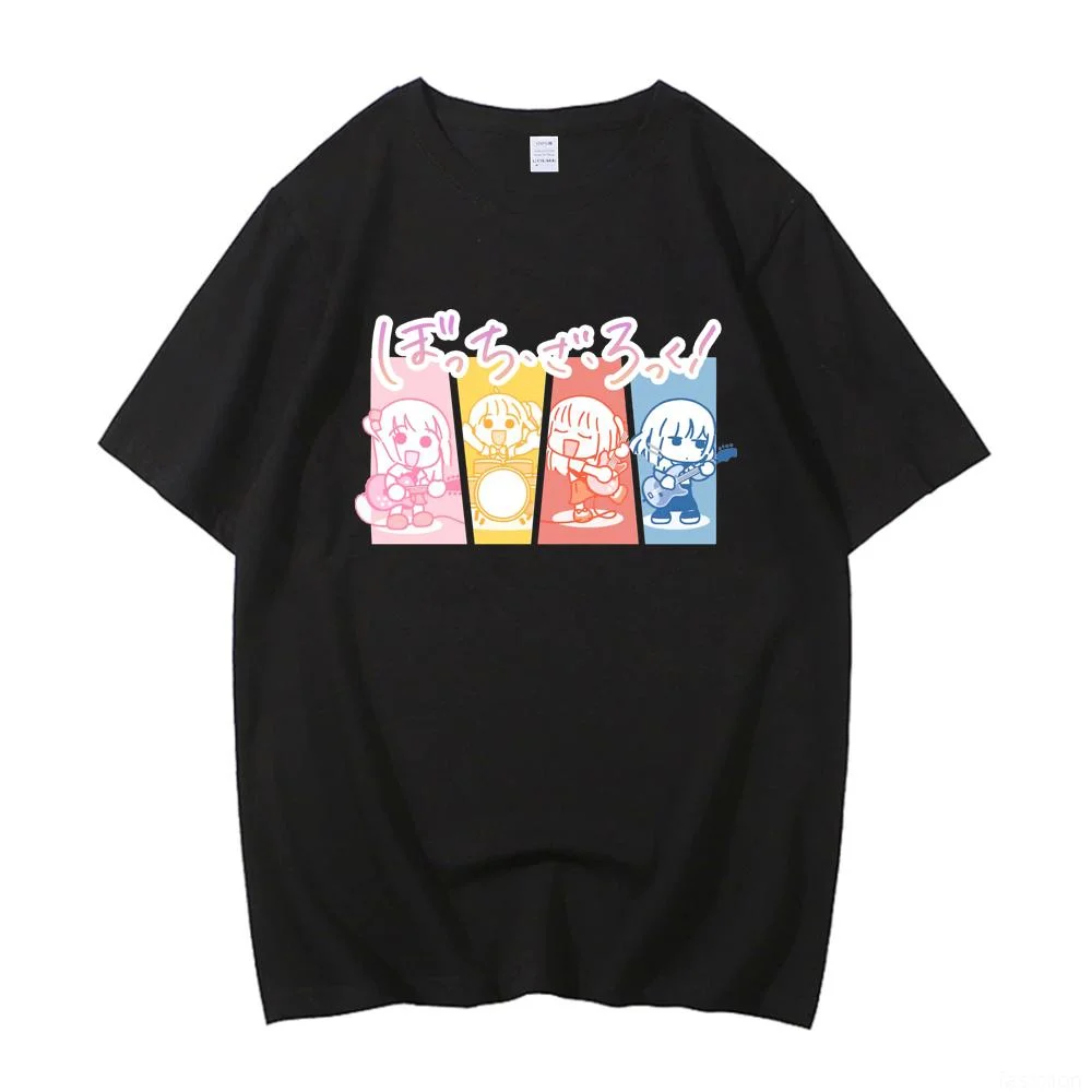 

Bocchi the Rock Hitori Bocchi Cotton High Quality EU Size top Japanese summer men t-shirts manga male clothes