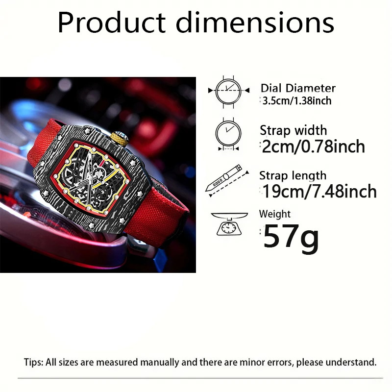 New Sports Fashion Quartz Watch for Men and Women, Ultra-Thin Barrel Series, Trendy and Fashionable, with Luminous Display, Nylon Strap, Electronic Quartz Movement, Suitable for Men, Ideal Gift for Va - 2