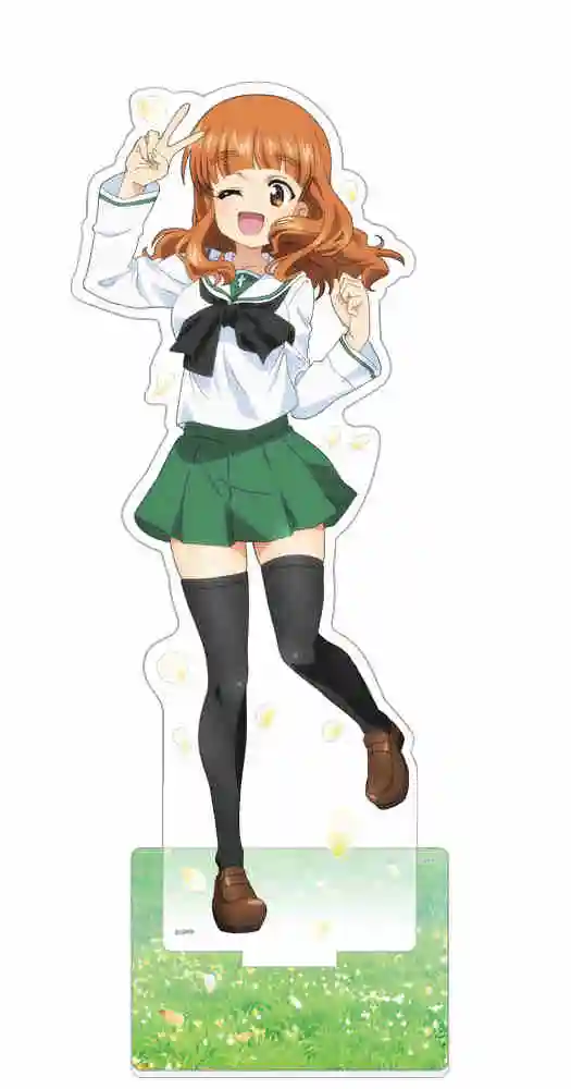 Anime-Fans Geschenke MÄDCHEN und PANZER Der Film Matrosenanzug Superstar HD Figurel Acrylständer PVC Desktop-Dekoration ca. 15 cm – Detail 5