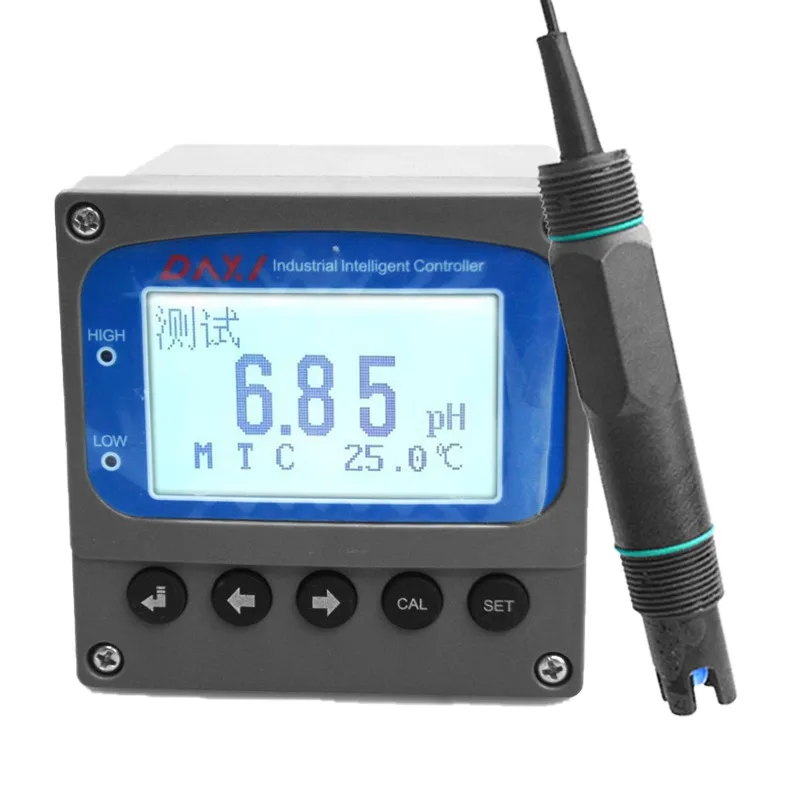 

Multifunction Water Temperature Ph Meter with Digital Output Point , Automation Calibration Stationary Swimming Redox Ph Meter