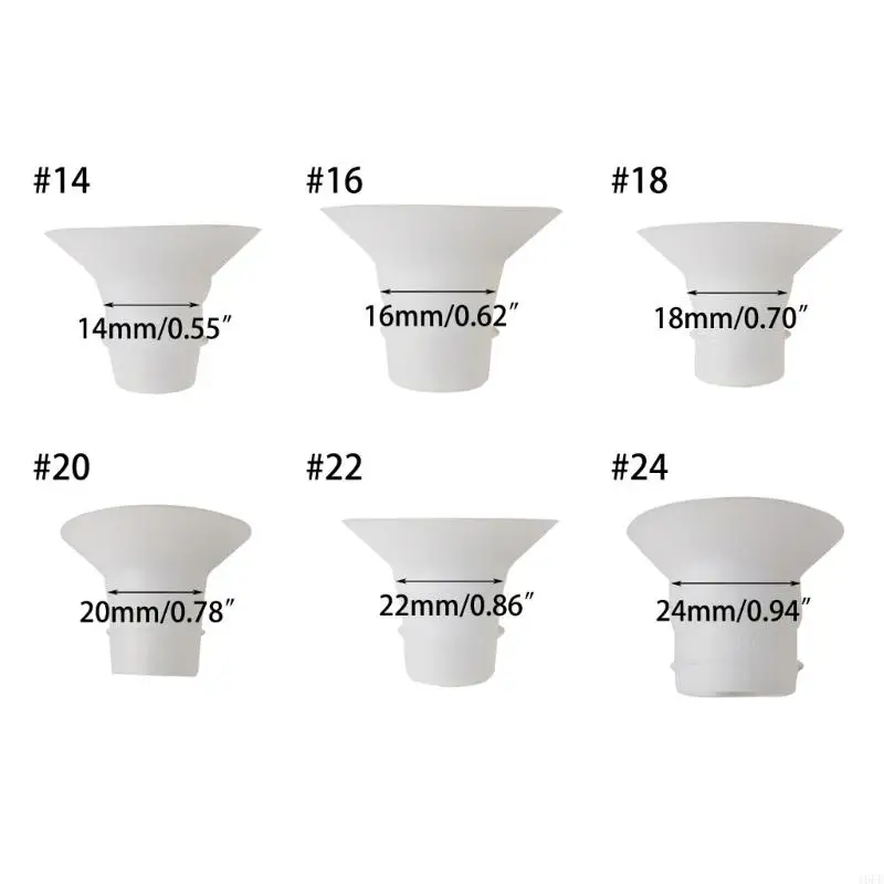 16FE Silicone Flange Inserts Silicone Inserts Converter Breast Converters 6