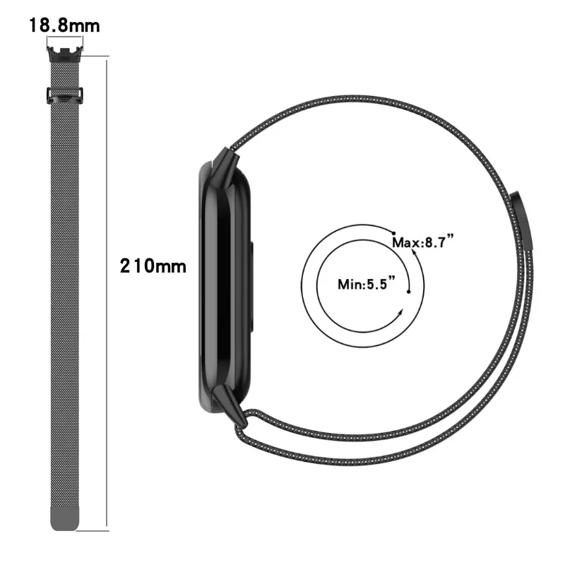 Enhanced Stainless Steel Milanese Loop Bracelet