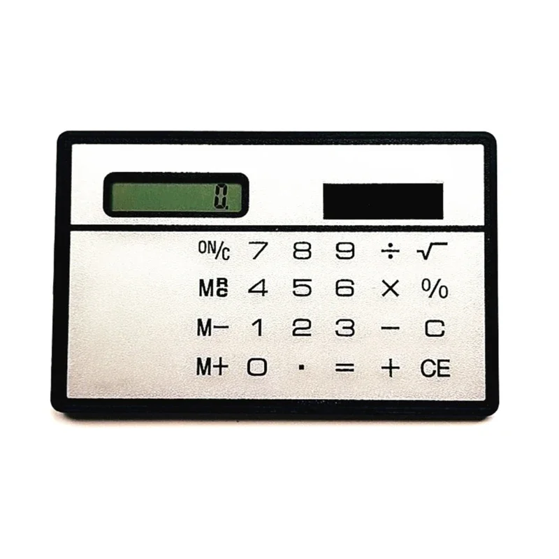 

Solar Power Calculator 8 Digit Display Basic Standard Calculators Mini Thin Calculator for Business Office School