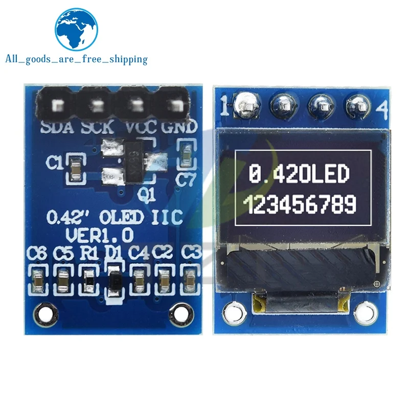 Модуль ЖК-дисплея TZT SSD1306 72*40 с OLED-экраном 0