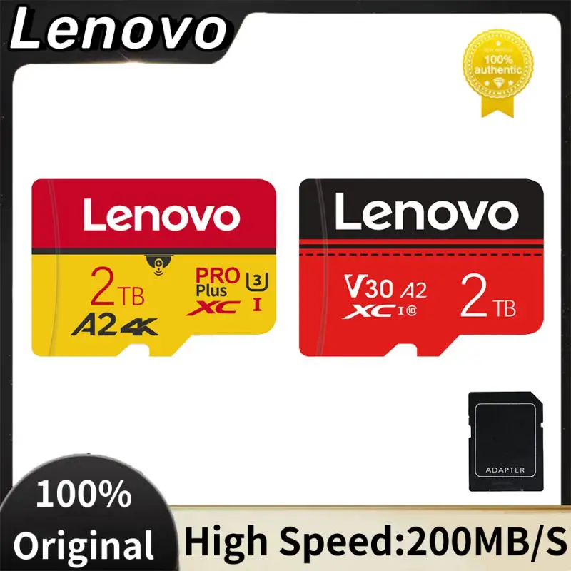 

Lenovo 2TB 1TB Mini SD Card 512GB A2 High Speed Memory Card 128GB U3 Micro TF SD Card 256GB TF Card For Nintendo Switch Phone PC