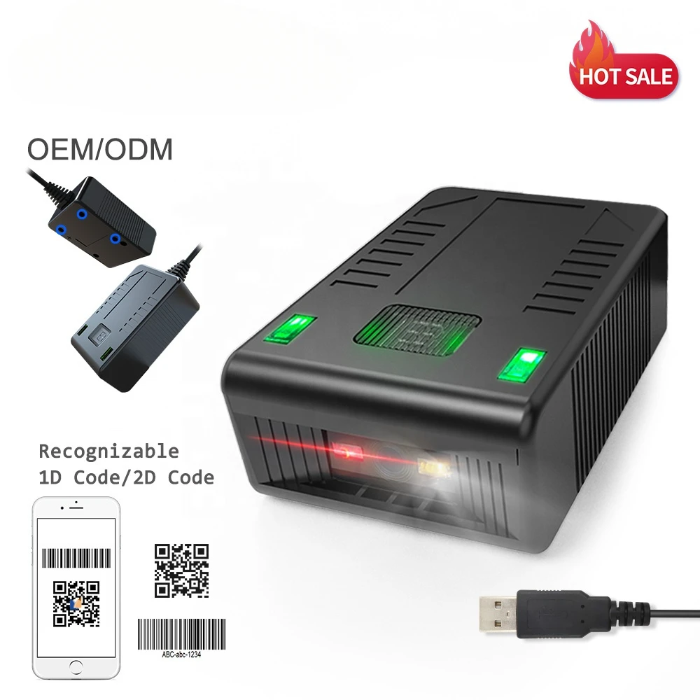 Fix mounted QR code reader 2D raspberry pi barcode scanner module