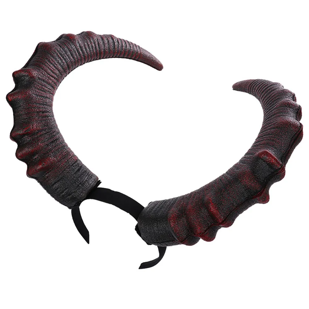Red Devil Horns Headband Large Demon Horn Halloween Costume Cosplay Accessories for Women Men