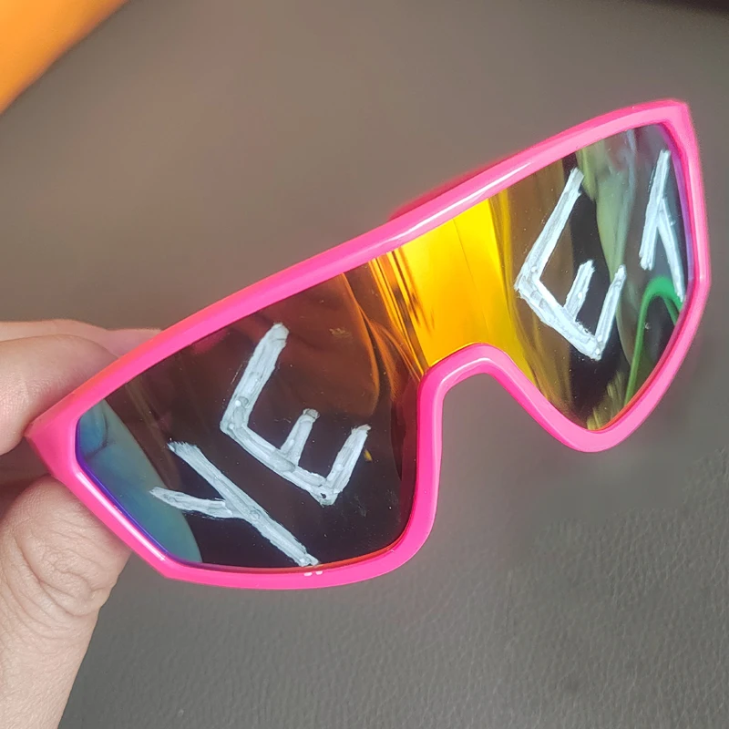 Jey Uso YEET Pink Sunglasses Green Sports Shades for Main Event Jey Uso Blue glasses Costume children 2