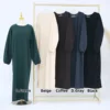 Dubai Abayas for Women Corduroy Muslim Dress Eid Djellaba Turkey Kaftan Ramadan Islam Clothing Robe Caftan Marocain Femme Abaya
