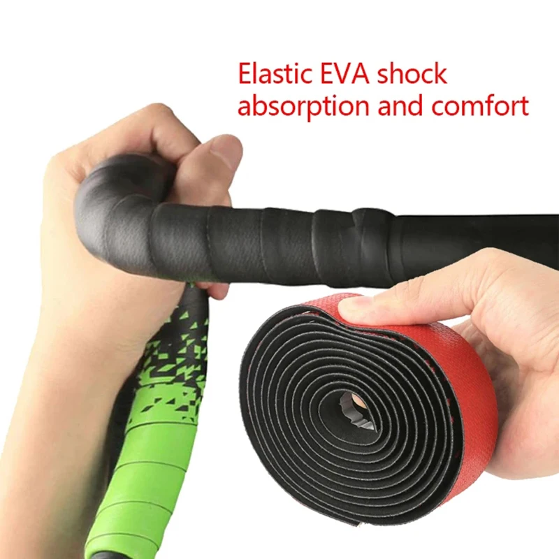 Road Bike Handlebar Tape Bicycle Handlebar Bike Accessory Bicycle Grips Bicycle Fixing Band Road Bike Tapes Bicycle Handlebar Tape EVA PU Breathable Non-Slip Road Racing Bicycle Handle Bar Wraps Band Accessories