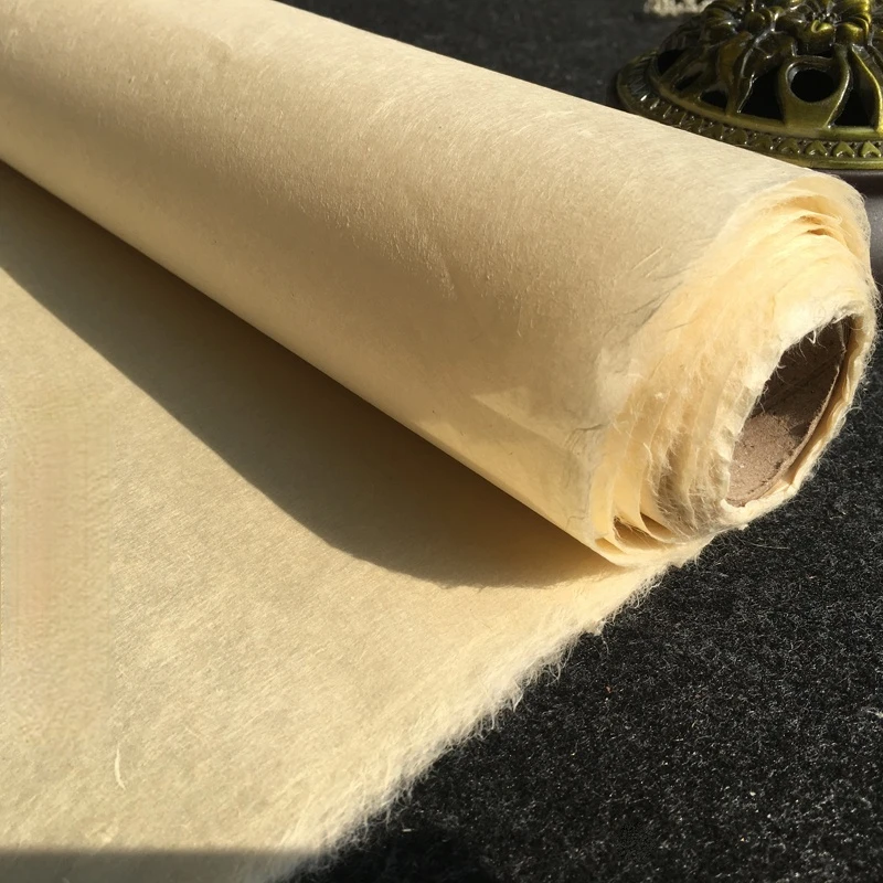 Chinese Xuan Paper Papel Arroz Freehand Painting Mulberry Rice Paper Calligraphy Painting Half Ripe Xuan Paper Vintage Papier