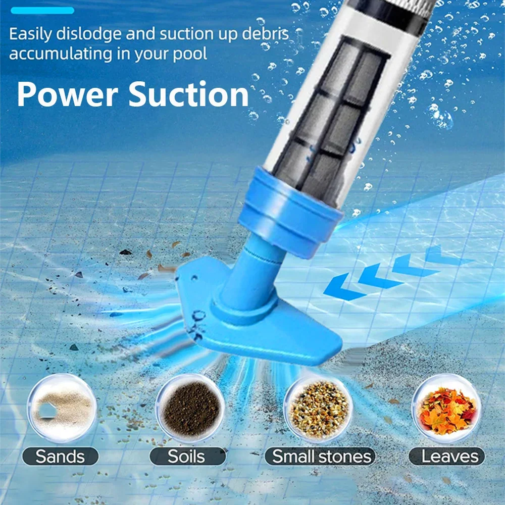 Handheld Rechargeable Pool Vacuum Cleaner for Spas Hot Tubs Small Pools with Automatic Immersion Detector Bristle Suction Nozzle 1
