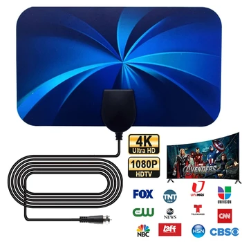 Antenna TV 1080P per TV digitale globale 4K DVB-T2 Booster HDTV per antenna per auto esterna RV Smart TV interna Spina UE
