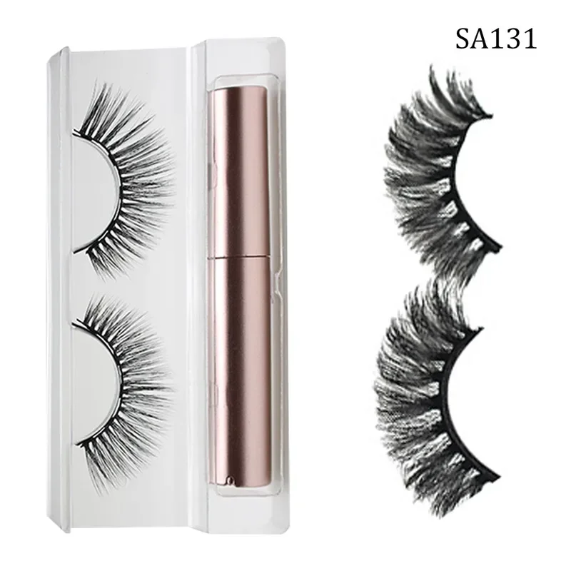 3D Magnetic Eyelashes Set Waterproof Lasting Naturally Magnetic Eyeliner Magnet Eyelashes Makeup Extension False Kit fake eyelashes