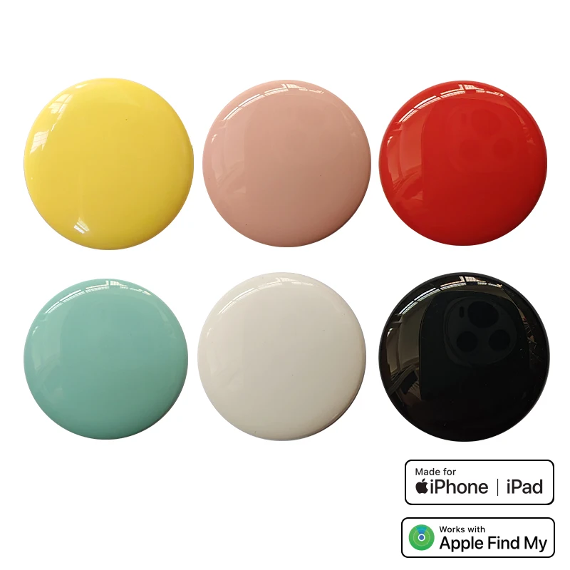 Bluetooth Finder Colorful Mini Smart Tag Bluetooth Finder For Luggage Tracker Works with Apple Find My Item Locator For Key Luggage Backpack
