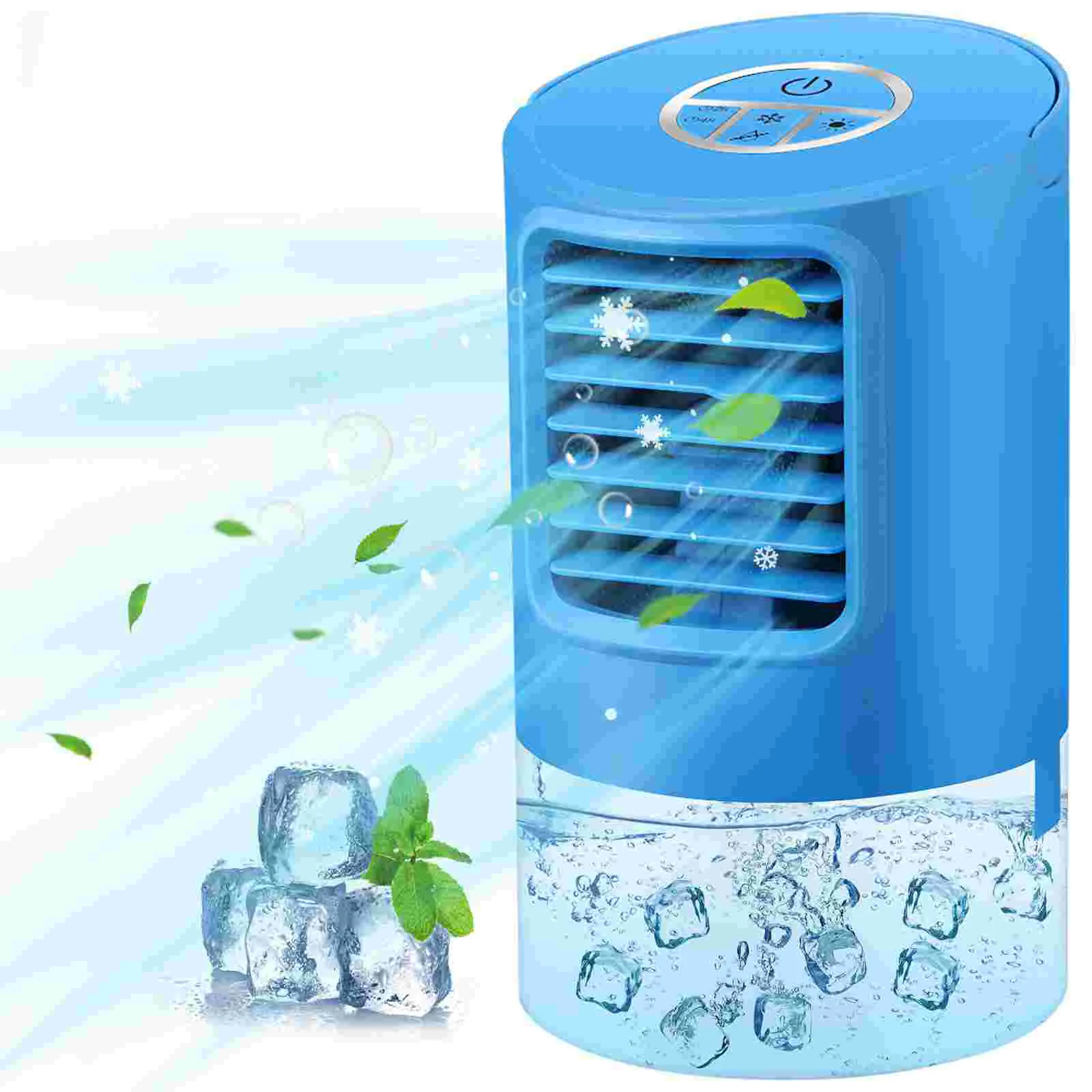 

Small Air Purifier Mini Size Desk Fan Evaporative Compact Humidifier Cooling Office