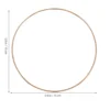 10 Pcs Metal Dreamcatcher Hoops Craft Rings Round Wreath Wire Home Decor Wind Chimes Hanging Projects Tassel Plant Macrame Gifts 3