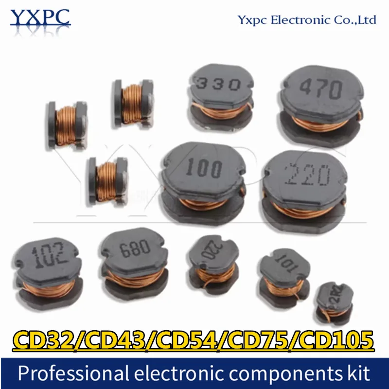 High-Efficiency SMD Power Inductors - Versatile Range from 1UH to 1000UH